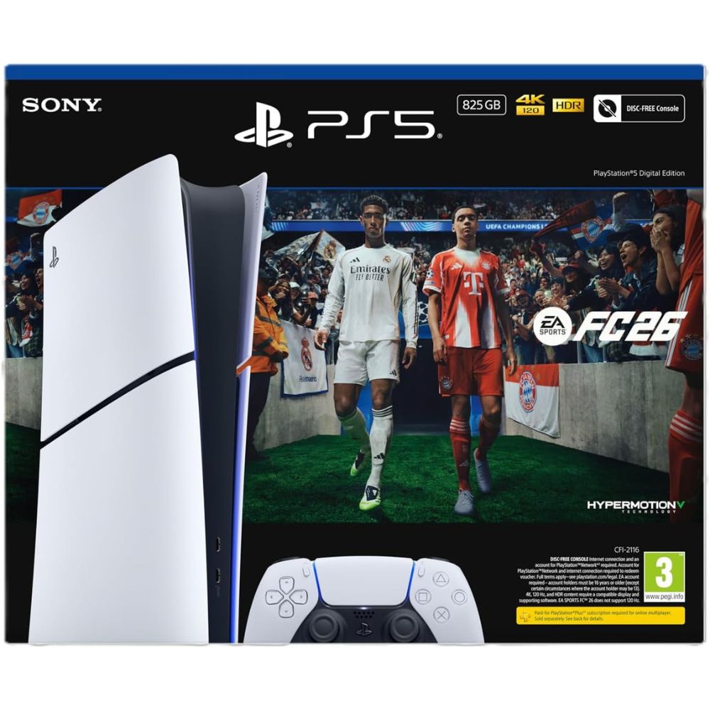PS5 Digital Edition Gaming Console with EA SPORTS FC 26 SONY
