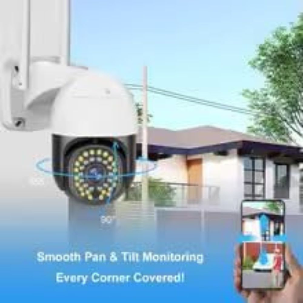 Outdoor WiFi Security Camera – V380 Pro App, Speed Dome 2MP|3MP|5M, Night Vision, Motion Tracking, Two-Way Audio - Pristine - Refurbished Tristar Online