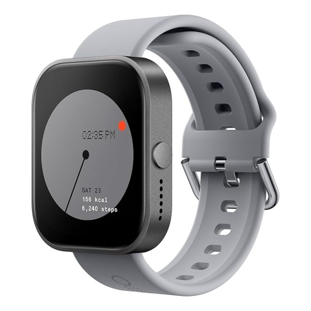 Nothing Watch Pro - Dark Grey with Black Strap, Dark Grey with Grey Strap, Metallic Grey