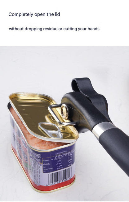 2pc Multifunctional Safe-Cut Can Opener - Smooth Edge, Ergonomic Handle(black) Tristar Online