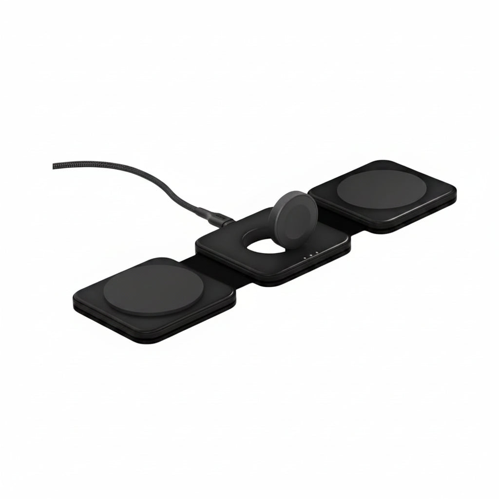 Sensory Ignition Fem Flux 3-in-1 Wireless Charger - Black - Fast Charging Station Sensory Ignition