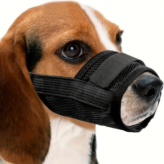 3 Pcs Size S Black Breathable Mesh Dog Muzzle - Soft & Comfortable Guard to Prevent Biting, Allows Panting and Drinking Tristar Online