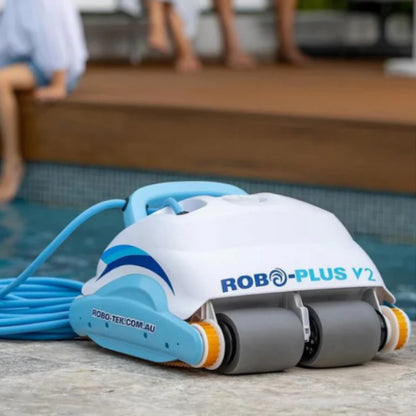 Robo Plus V2 Robotic Pool Cleaner - Powerful, Automatic & Efficient Pool Cleaning
