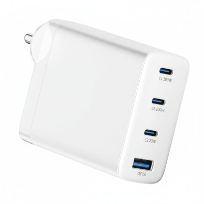 Sprout 100W Gan Wall Charger - Fast USB-C Multi-Device Charging Adapter - White Sprout