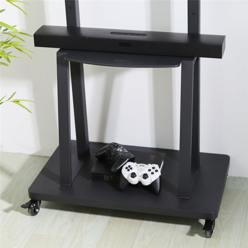 32-80 Rolling TV Stand with 2-Tier Shelf Adjustable Mount Tristar Online