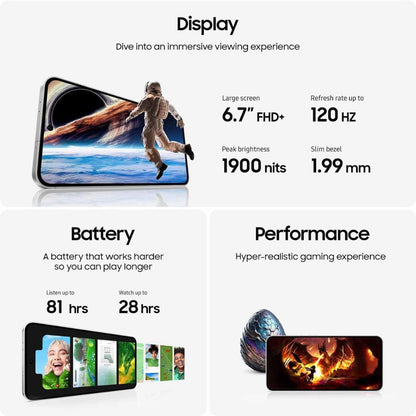 Samsung Galaxy S24 FE 128GB Storage 5G Smartphone - Graphite - Pristine - Refurbished