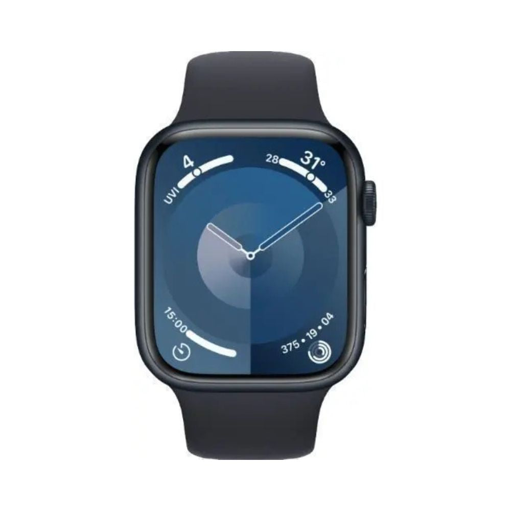 Apple Watch Series 9 41mm, 45mm GPS + Cellular Aluminium Case - Starlight, Silver, Midnight, Red, Pink, Graphite, Gold with Generic Band Smartwatch- Acceptable - Refurbished apple