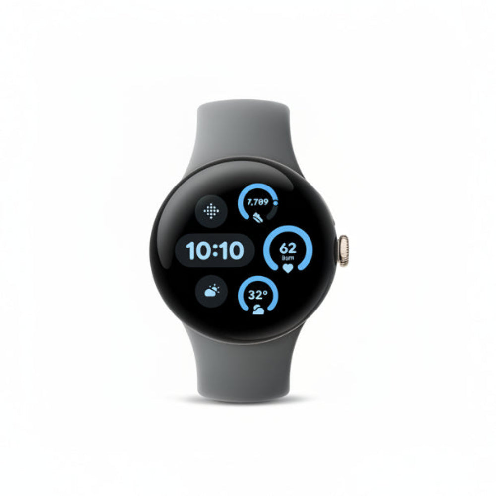 Google Pixel Watch 3 41 mm LTE -  Matte Black Case - Obsidian Band, Champagne Gold Case - Hazel Band, Silver Case - Rose Quartz Band Google