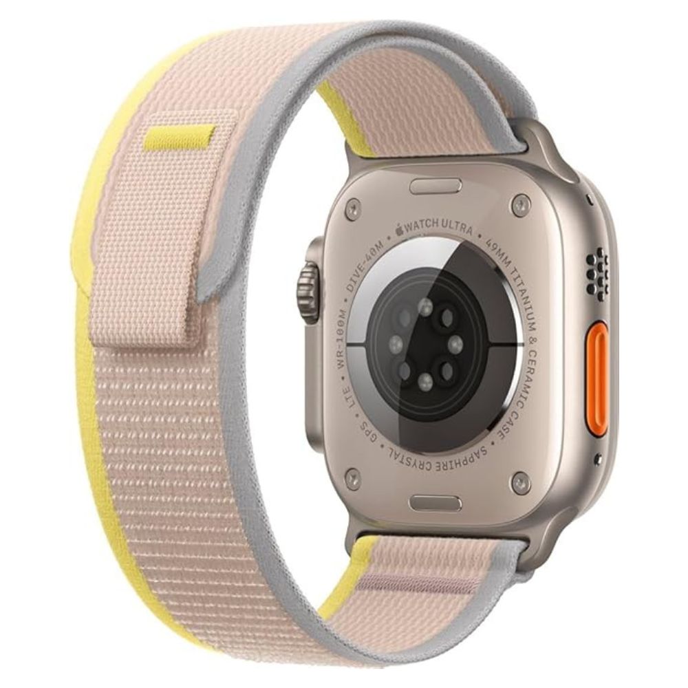 Apple Watch Ultra Titanium 49mm GPS + Cellular Yellow Beige Trail Loop Band SM (Copy) APPLE