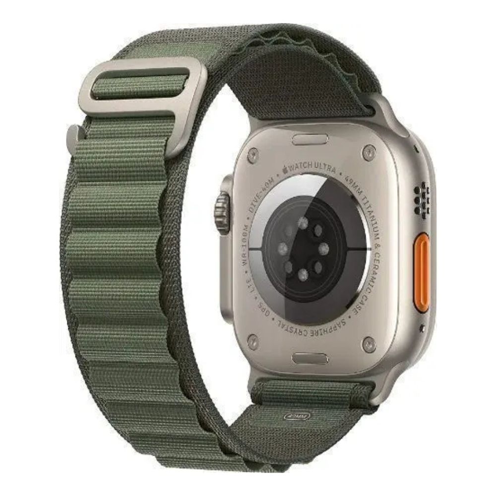 Apple Watch Ultra 49mm (GPS + Cellular) Titanium Case – Green Alpine Loop Medium APPLE