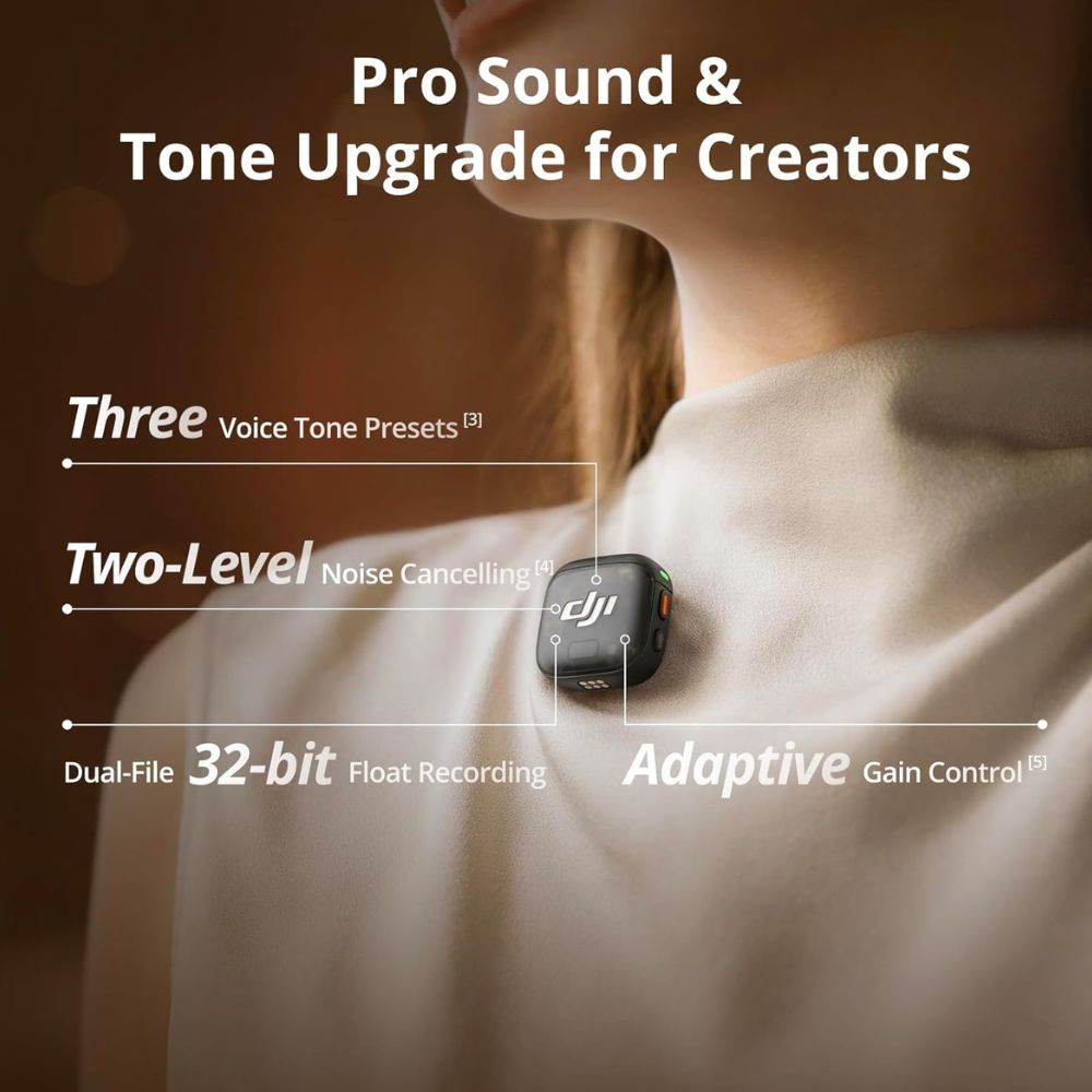 DJI Mic 3 (1 TX + 1 RX) Wireless Video Microphones DJI