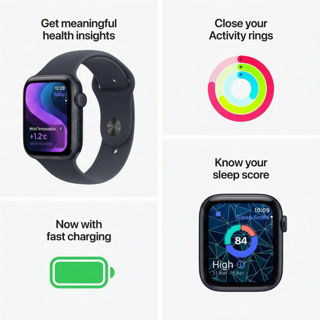 Apple Watch SE 2nd Gen (2022) 40MM GPS + Cellular - Aluminum Case Midnight - Pristine - Refurbished APPLE