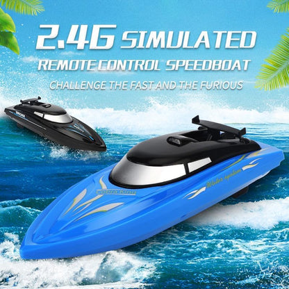 Remote Control Ship Toy Rechargeable RC Boat with Extended Battery Life - Perfect Water Play for Kids - Black Tristar