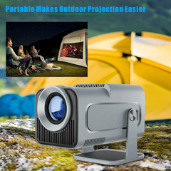 Magcubic HY320 Projector - Grey WiFi 6, BT 5.0, Android 11 - Native 1080P/4K Decoding - 180° Rotatable - Auto Keystone Correction - Hi-Fi Speaker