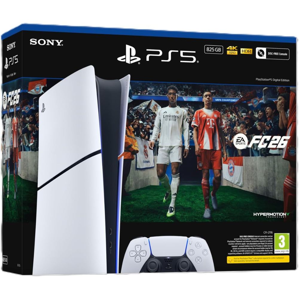 PS5 Digital Edition Gaming Console with EA SPORTS FC 26 SONY