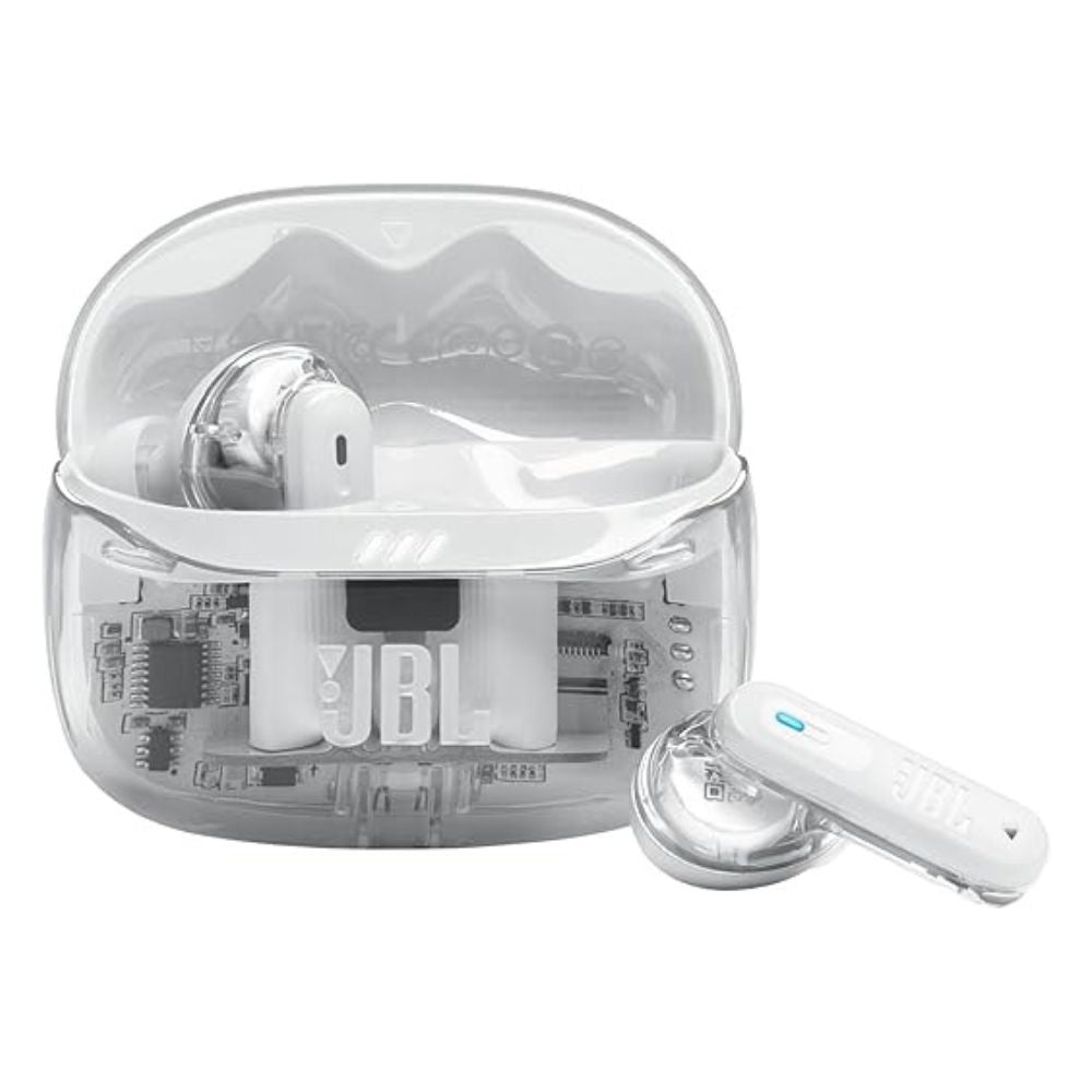 JBL Tune Beam True Wireless Earbuds (Ghost Edition) (Black), (Violet), (White)
