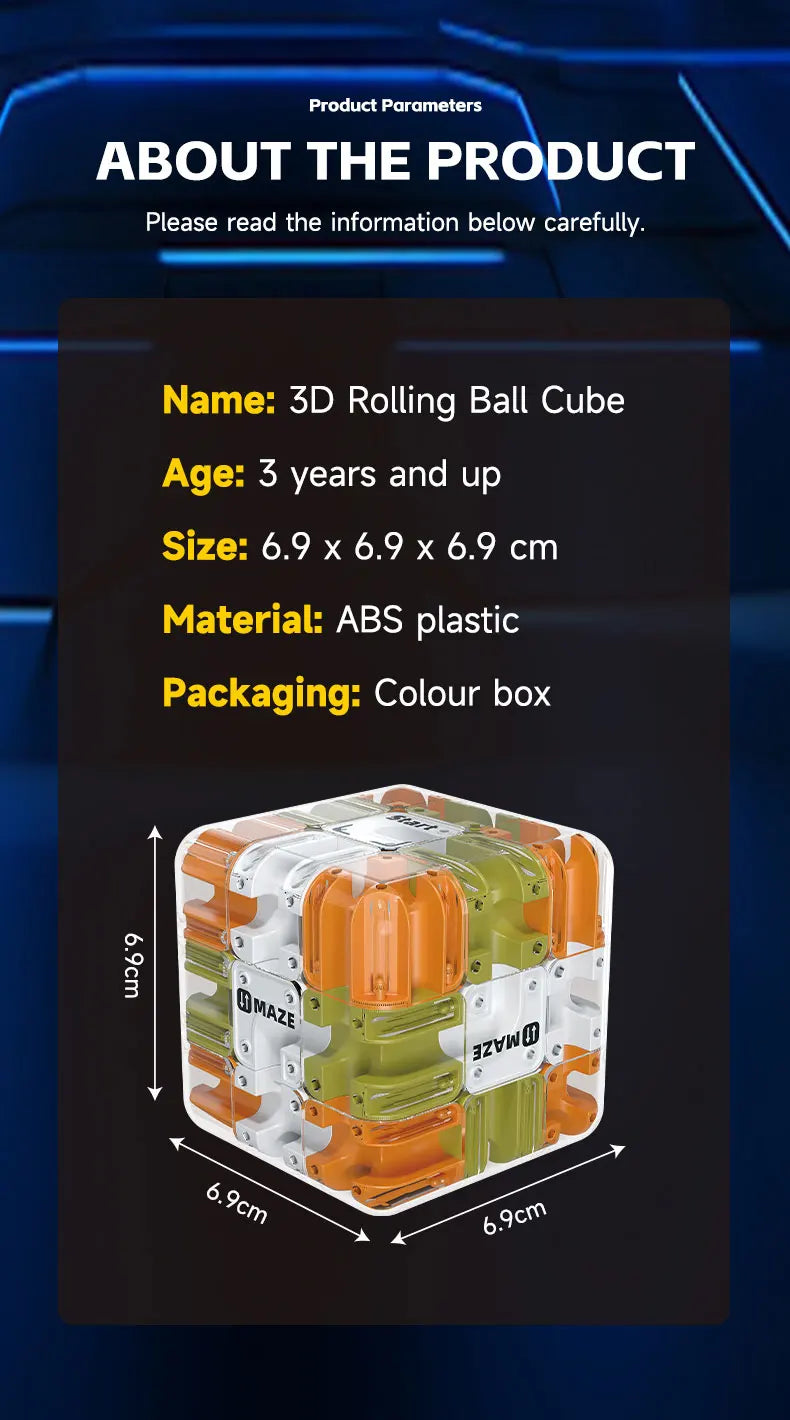 3D Maze Magic Cube Fidgeting Logical Thinking Anti Stress Puzzle Cube Tristar Online