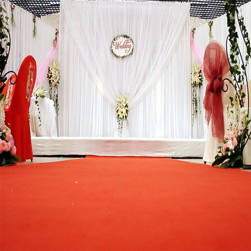 3x6m White Stage Curtain Backdrop Tristar Online