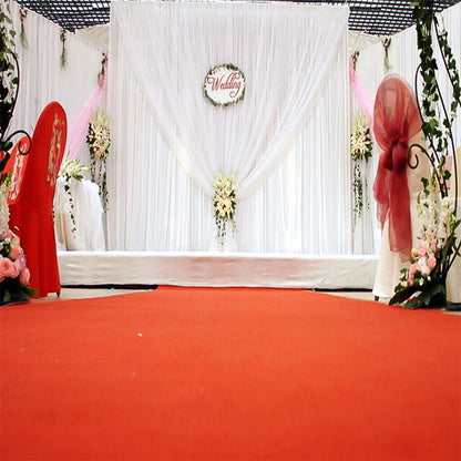 3x6m White Stage Curtain Backdrop Tristar Online