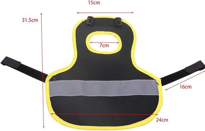4 Pcs Camouflage Green High Visibility Chicken & Duck Safety Vest - Reflective Poultry Jacket Tristar Online