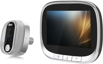 WiFi Door Viewer Smart Doorbell Camera Wireless HD Video Door Phone with Motion Detection & Two-Way Audio (X001D18N9Z) Tristar Online