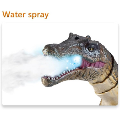 Spinosaurus Toy Infrared Remote Control - Electronic Spray, Lighting, and Realistic Motion - Perfect for Kids Aged 3-12, Durable Plastic