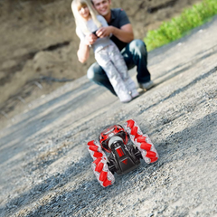 Remote Control Twisting RC Car Four-Way Dual with Lights - Electric RC Radio Vehicle for Kids