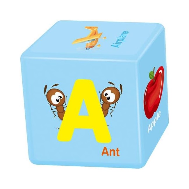 Educational Alphabet Cube Puzzle Block Set for Kids - Learn English Letters with 3D Plastic Puzzle (GCC) 26-Piece