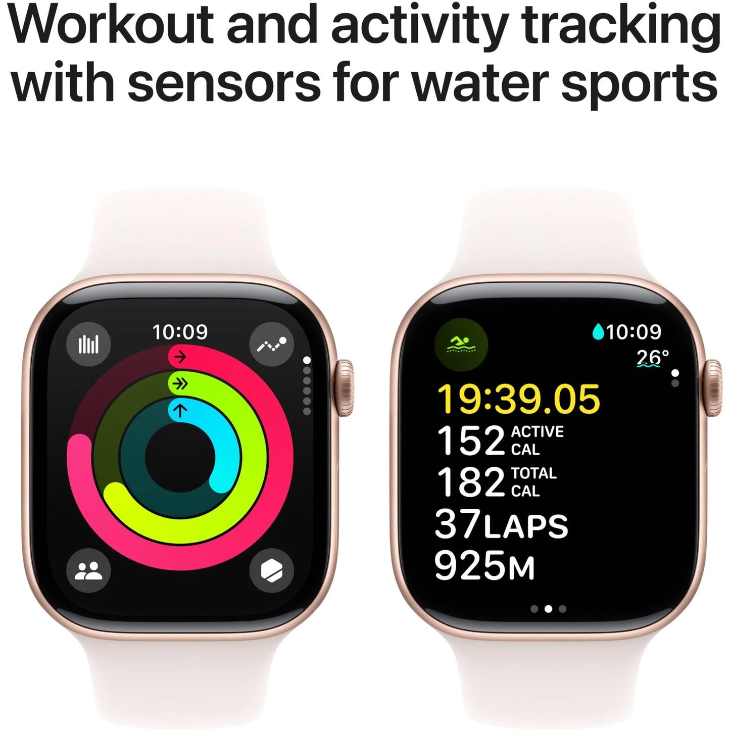 Apple Watch Series 10 46mm Rose Gold Aluminium Case GPS + Cellular Sport Band- Pristine - Refurbished  ( AU Version ) (Copy) Apple