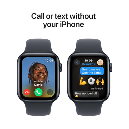 Apple Watch SE 40mm - Midnight Aluminum Case with Black Sports Band - Pristine Refurbished