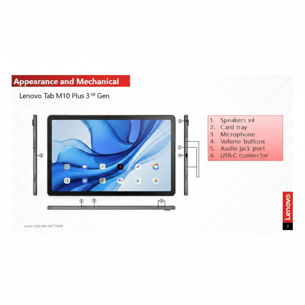 Lenovo Tab TB125FU 128GB Android Tablet - Acceptable Refurbished LENOVO