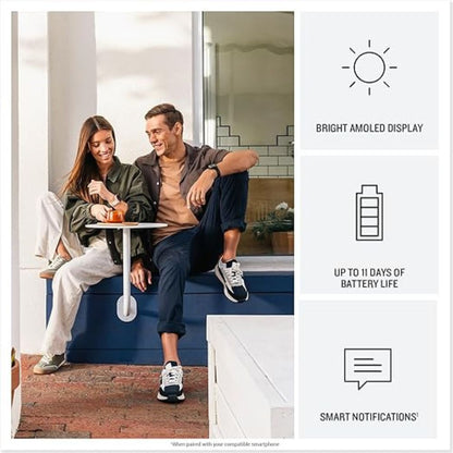 Garmin vívoactive® 6, GPS Smartwatch, Lunar Gold with Bone Band