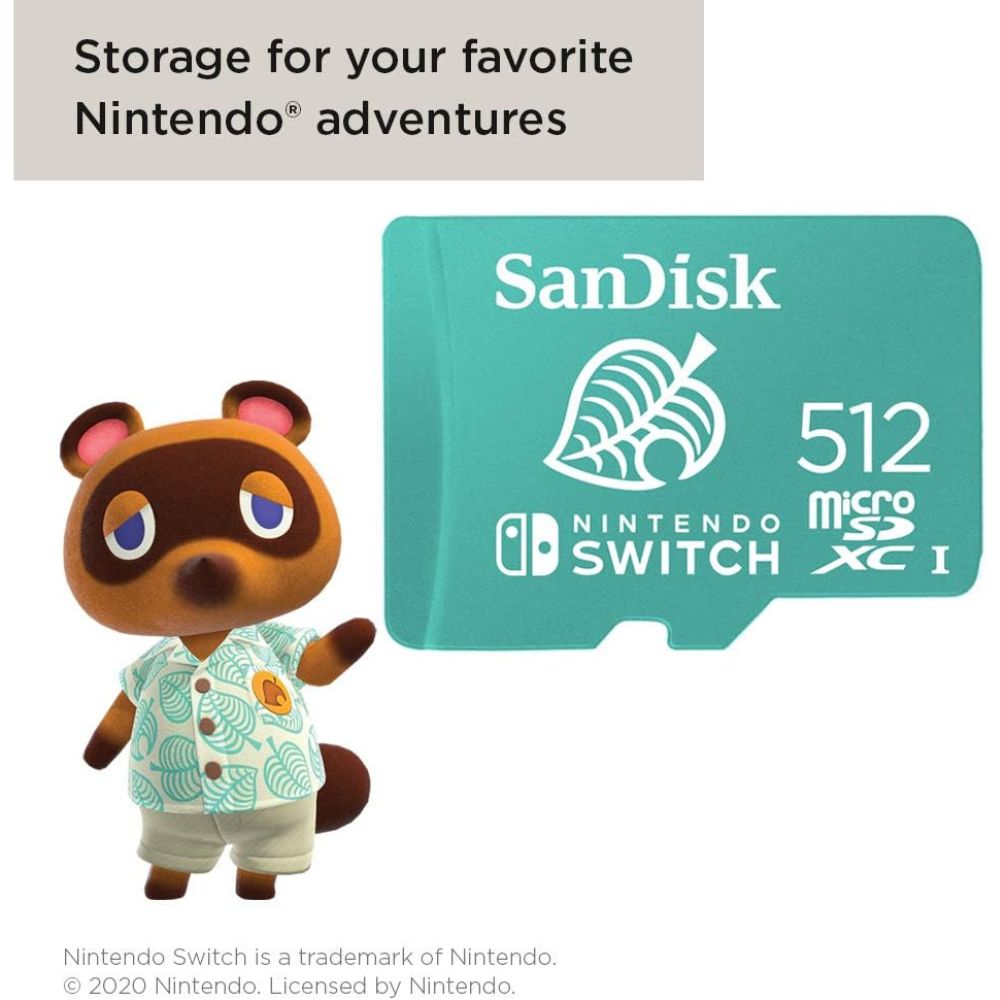 SanDisk UHS-I microSDXC Card for Nintendo Switch - 512GB Nintendo