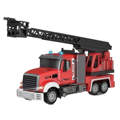 High-Quality 1:12 Die-Cast 11-Channel Remote Control Fire Truck Toy - Lights and Music for Children