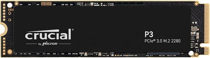 Crucial P3 4TB PCIe 3.0 NVMe M.2 SSD - Up to 3500MB/s, CT4000P3SSD8 Crucial