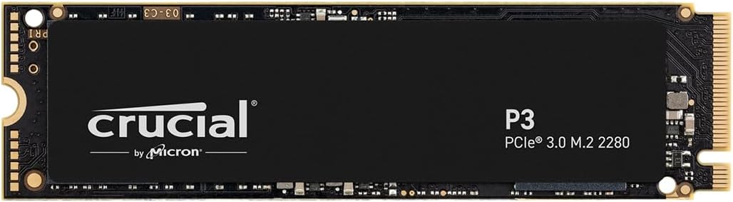 Crucial P3 1TB PCIe 3.0 NVMe M.2 2280 Internal SSD Crucial