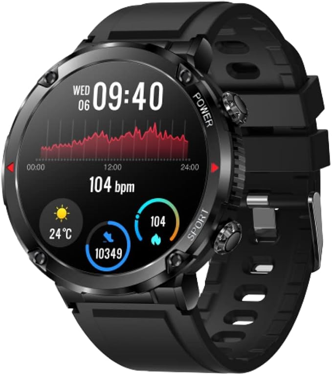 Tristar Fitness Outdoor Sports Smart Watch Waterproof T30 - Black