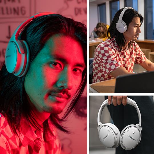 Bose QuietComfort 45 Noise Cancelling Wireless Headphones - White Bose