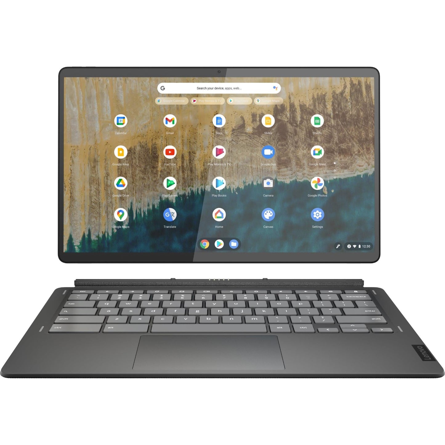 Lenovo Duet 5 13.3" Full HD OLED Chromebook 128GB - Storm Grey (AU Version) Refurbished (Grade-B)