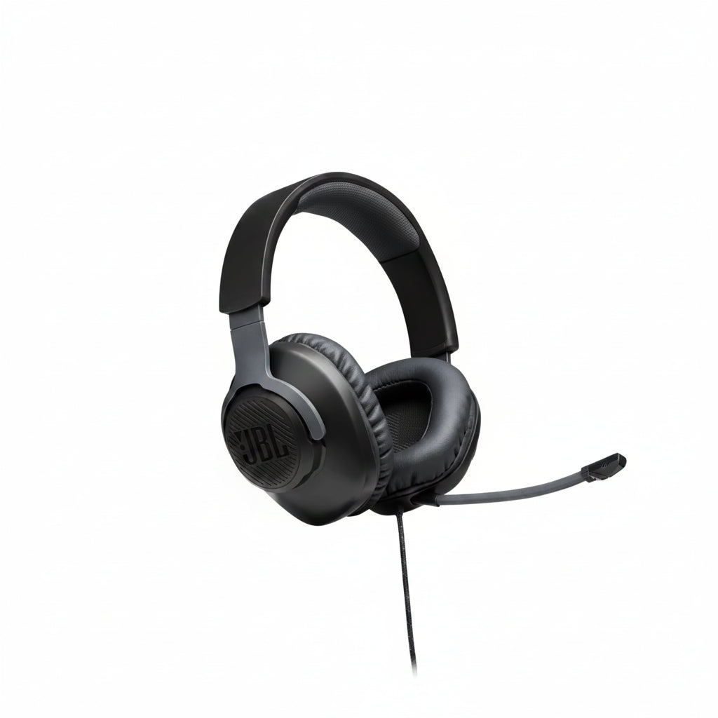 JBL Free WFH Wired Over-Ear Headset Black - Noise-Cancelling Mic Headphones JBL