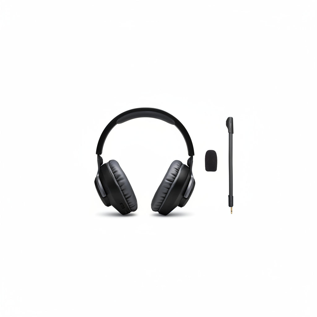 JBL Free WFH Wired Over-Ear Headset Black - Noise-Cancelling Mic Headphones JBL