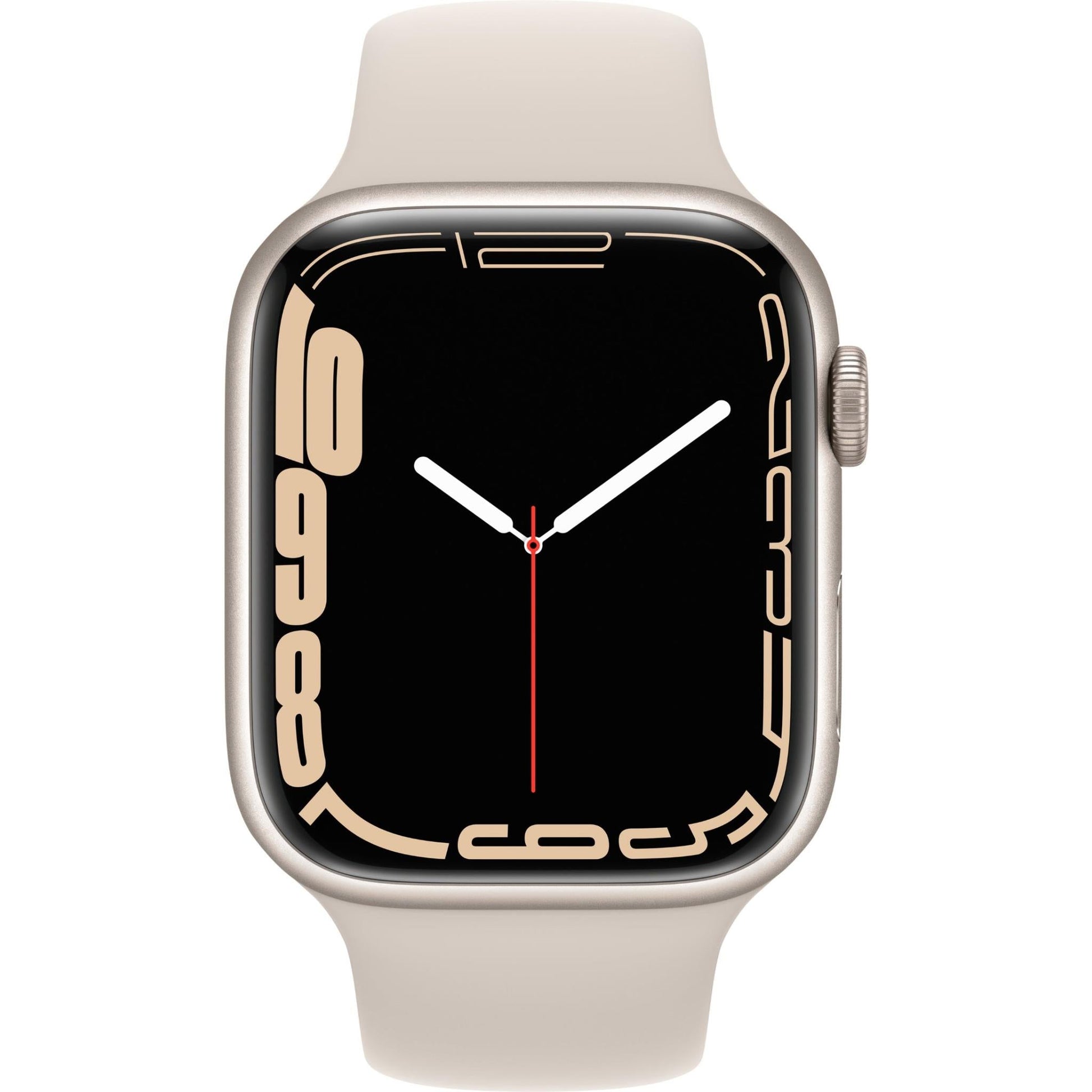 Apple Watch Series 7 45mm (GPS + Cellular) Starlight Aluminium Case with Starlight Sport Band (Refurbished Grade - C ) Apple