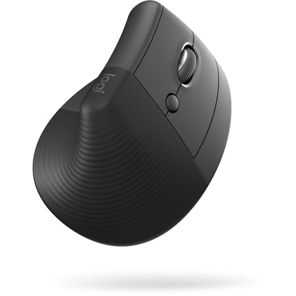 Logitech Lift Vertical Ergonomic Mouse, Wireless, Bluetooth or Logi Bolt USB receiver, Quiet clicks, 4 buttons, compatible with Windows/MacOS/iPadOS, Laptop, PC - Graphite ( Open Never Used ) Logitech