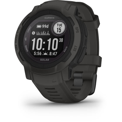 Garmin Instinct 2 Solar Rugged GPS Smart Watch - Graphite - AU Version ( Refurbished Grade - A ) Garmin