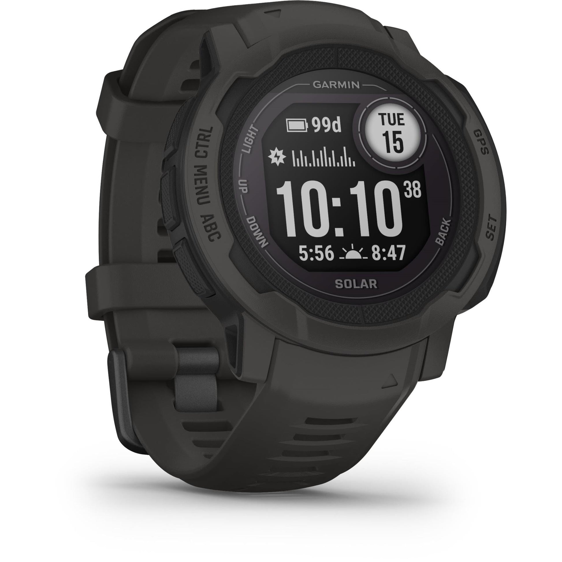 Garmin Instinct 2 Solar Rugged GPS Smart Watch - Graphite - AU Version ( Refurbished Grade - A ) Garmin