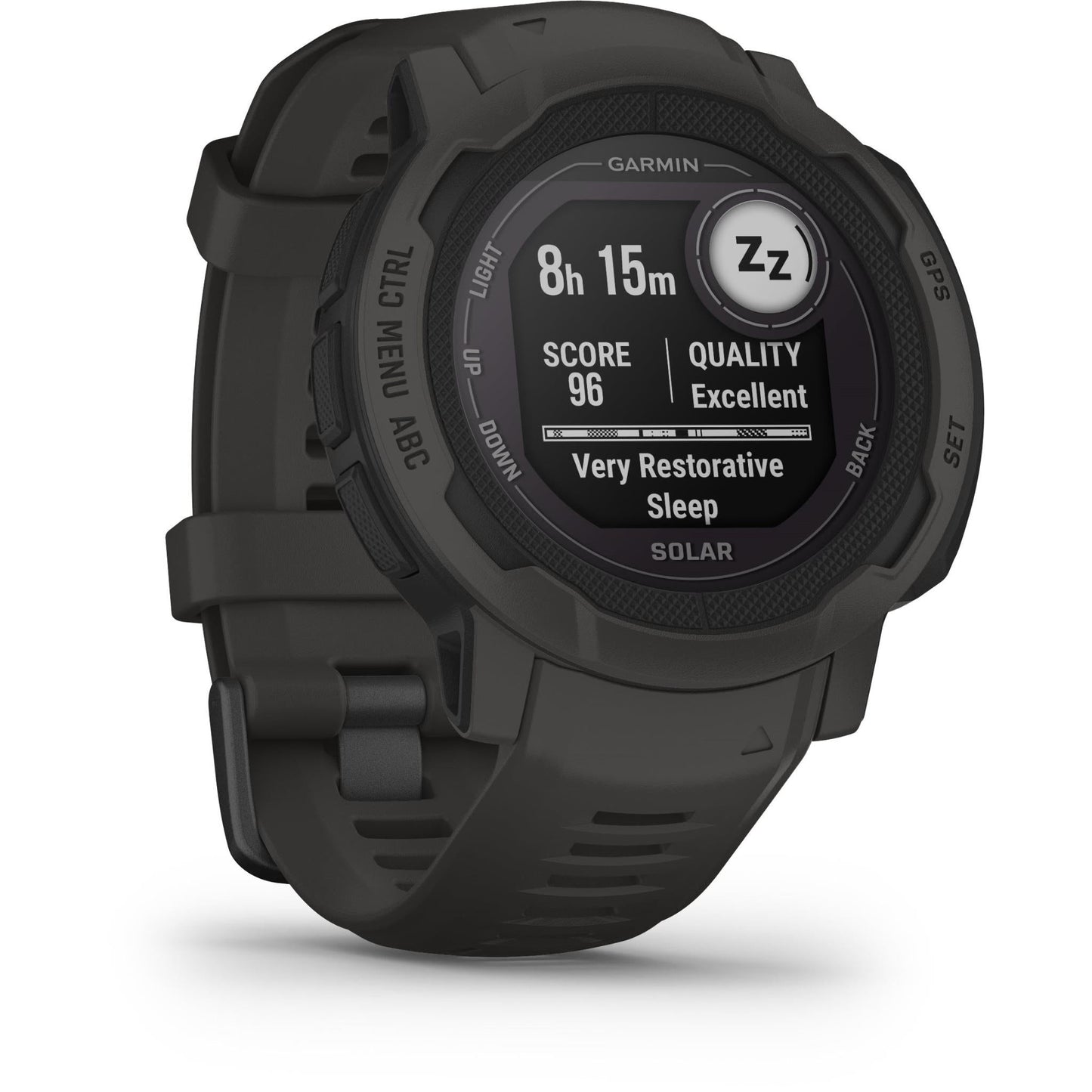 Garmin Instinct 2 Solar Rugged GPS Smart Watch - Graphite - AU Version ( Refurbished Grade - A ) Garmin