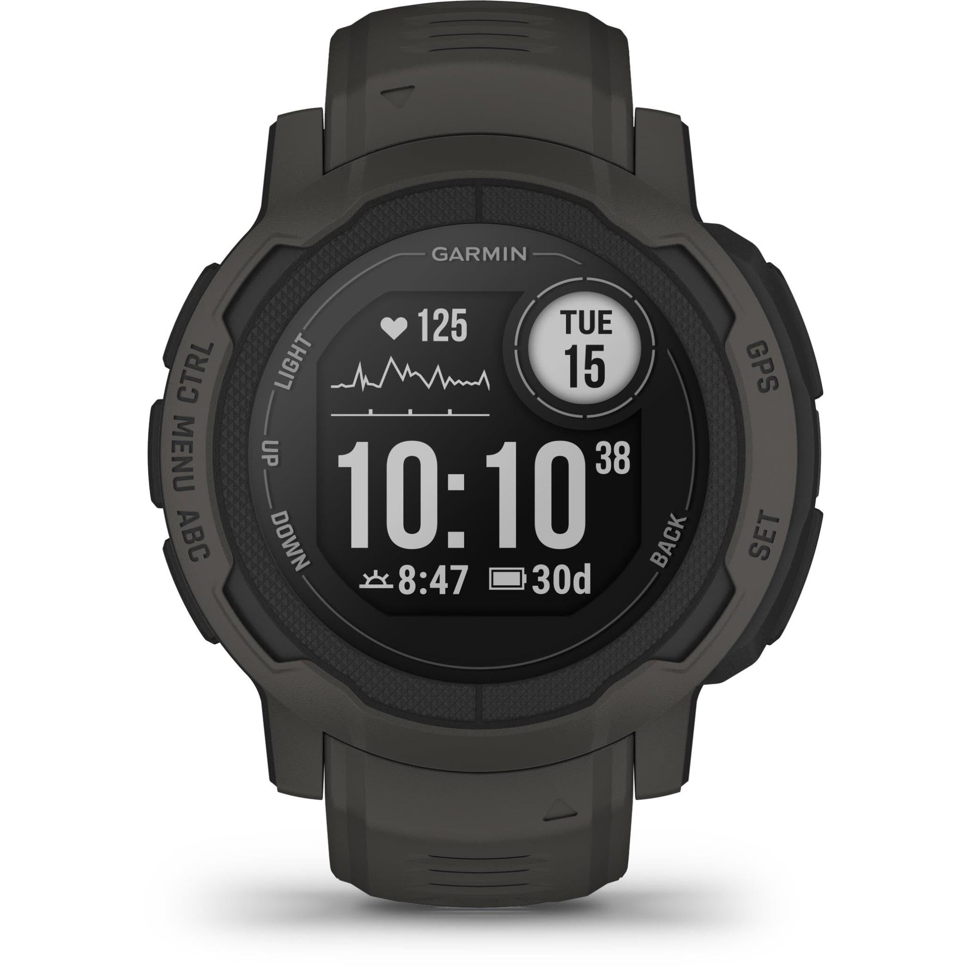 Garmin Instinct 2 Rugged GPS Smart Watch - Graphite (AU Version) Garmin