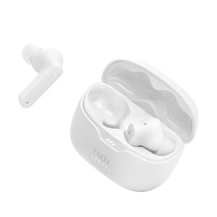 JBL Tune Beam TWS True Wireless Noise Cancelling Earbuds, White Excellent - Refurbished JBL