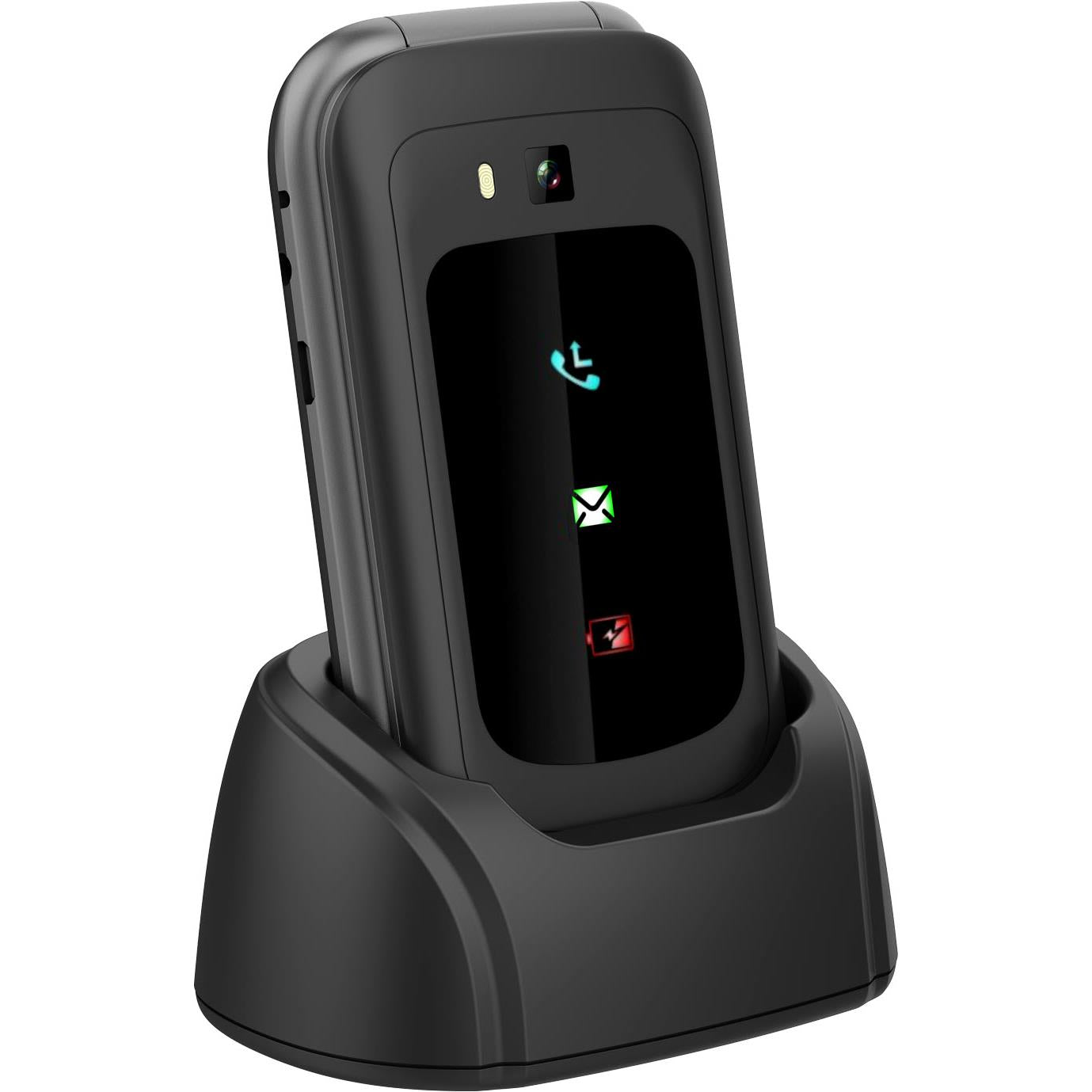 Opel Mobile 4G TouchFlip (2.8", Big Button, Flip Phone) - Black (AU Version) - Pristine - Refurbished (Copy) Opel