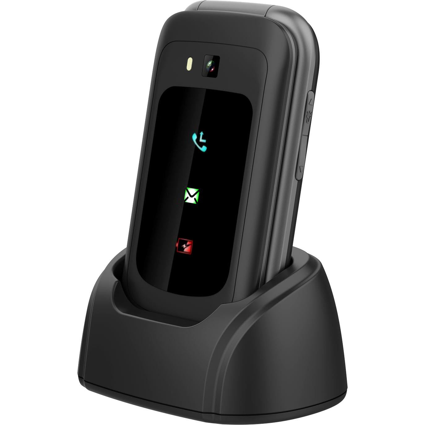 Opel Mobile 4G TouchFlip (2.8", Big Button, Flip Phone) - Black (AU Version) - Pristine - Refurbished (Copy) Opel